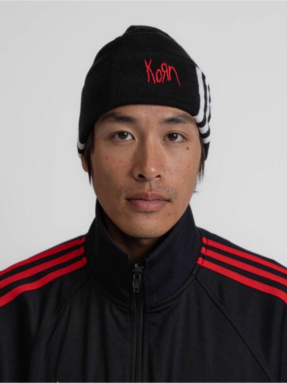 Adidas x KORN Collab 30th Anniversary Black Beanie OSFM View 3